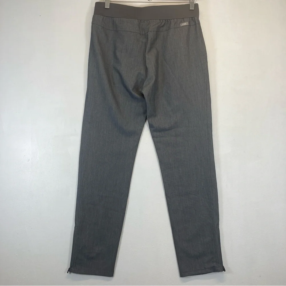 Figs Kanye Moto Scrub Pants Women’s S Graphite Gray Elastic Waist Pockets